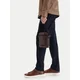 Torbica za okrog pasu Calvin Klein Emblem Aop Coated Slim Reporter LV04D3334G Rjava