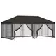 Vidaxl Paviljon s stenami 6 x 3 m Antracit Poliester in jeklo 190