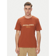 JACK & JONES Majica JORCANGGU rjasto rjava/limona/svetlo rumena/pastelno zelena