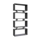 Hanah Home Langdon Anthracite White Polica za knjige 72.5x25x161cm, Siva