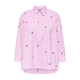 ONLY Bluza ONLNew Lina Grace svetlo roza/ognjeno rdeča/bela