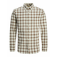 JACK & JONES Srajca JPRBLUBrook  rjava / črna / volneno bela