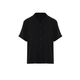 Trendyol Black Black Oversize Fit Summer Short Sleeve Linen Look Shirt Shirt