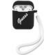 Guess AirPods cover black white Silicone Vintage (GUACA2LSVSBW)