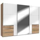 Modern Living Omara Z Drsnimi Vrati Level 36 D, Bela, Barva Hrasta