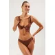 Trendyol Brown Balconette Regular Bikini Set