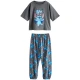 Next Pižama Disney Lilo and Stitch Halloween modra/temno siva/mauve/roza