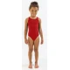 Girls swimsuit finis youth bladeback solid red 24