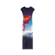 Desigual Obleka modra / lila / rdeča