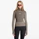 Mikina Pas Normal Studios Womens Thermal Hooded Baselayer Windproof Dark Stone S
