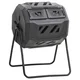 Vidaxl Vrtni kompostnik črn 73x64x95 cm 160 L