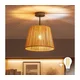 Brilagi - LED plafonski luster CERIA BOHO 1xE27/60W/230V prečnik 28 cm crna/smeđa