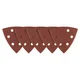 Brusni papir Delta Velcro 93 x 93 mm, P100, 5 kosov, s 6 luknjami