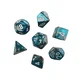 Kockice Chessex - Gemini - Polyhedral - Steel-Teal & White (7)