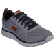 SKECHERS Nizke superge TRACK - LESHUR  temno siva / oranžno rdeča / črna