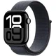 Apple Watch Series 10 [GPS 42mm case] Smartwatch with Jet Black Aluminium Case with Ink Sport Loop. Fitness Tracker, ECG App, Always-On Retina Display, Carbon Neutral