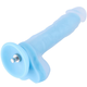 HiSmith HSA80 Silicone Glowing Realistic Dildo KlicLok 9.65 Blue