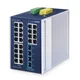 PLANET Industrial L2+ 24-Port Managed Switch IGS-4215-24T4X Upravljano L2+ Gigabit Ethernet (10/100/1000) Aluminij, Modra