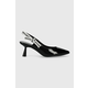 Kožne štikle Karl Lagerfeld PANACHE boja: crna, KL30808
