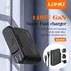 LDNIO Kućni punjač sa adapterima A6140C GaN PPS 3xQC3.0 30W, 3xPD3.0 100W, 140W Max, a Type-C na Type-C kablom, Crni