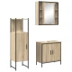 Set namještaja za kupaonicu Zidne 3 pcs Smeđa Konstruirano drvo