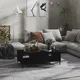 vidaXL Klubska mizica črna 103,5x60x35 cm iverna plošča