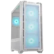COUGAR | MX600 White | PC Case | Mid Tower/Mesh Front Panel/3 x 140mm + 1 x 120mm Fans/Transparent Left Panel - CGR-57C9W-RGB