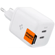 SPIGEN PE2106EU POWERARC 2-PORT WALL CHARGER PD65W WHITE (ACH03720)