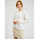 Orsay Bel ženski pulover z okrasnimi rokavi ORSAY_195062001000 XL
