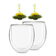 Feelino Kozarec, Ice, s čajnim cvetom, 320 ml, dvostensko borosilikatno steklo (YBXUENAWVB)