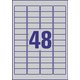 Avery Zweckform etikete Zweckform L6009 45,7 x 21,2 mm, srebrne, zavitek 20 listova