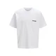 JACK & JONES Majica JCOUnion črna / bela