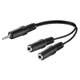 MicroConnect 3.5mm minijack adapter, 0.2m