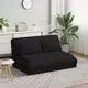 vidaXL Tlorisni stol Črna 110 x 82 x 55 cm Žamet