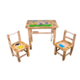 Otroška lesena miza Lolek in Bolek + 2 stola