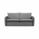 Siva baršunasta sklopiva sofa 194 cm Vienna – Cosmopolitan Design
