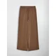 Sinsay - Wide leg pantalone sa mešavinom viskoze - braon