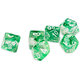 Set kockica Dice4Friends Transparent - Nebula Green, 7 komada