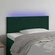 Vidaxl vidaXL Vzglavje postelje z LED diodo temno zeleno 100x5x78/88 cm žametno