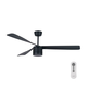 Lucci air 213281 - Plafonski ventilator PEREGRINE 1xGX53/12W/230V crna + daljinski upravljač