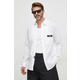Pamučna košulja Versace Jeans Couture za muškarce, boja: bijela, regular, s klasičnim ovratnikom