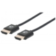 Manhattan 394406 0.5m HDMI HDMI Black HDMI cable