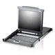 Aten CL5708M-ATA-DNG 8-Port PS/2-USB VGA 17 LCD Stikalo KVM with Daisy-Chain Port USB Peripheral Support and with Scandinavian keyboard