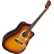 Aiersi SG028CE Vintage Sunburst