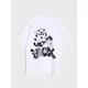 Sinsay - Pamučna oversize majica s printom Felix the Cat - belo