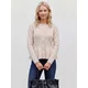 VERO MODA Pletena jopa VMLOON ecru