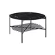 Livetastic Klubska Miza Marble, Črna, O 84cm