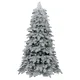 Northix 180 cm umetno božično drevo z LED lučkami, 260 LED diod, sneg, PE in PVC material