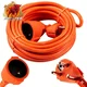 shumee Vrtni podaljšek 10 m 3x2,5 mm2 debeline BullTek oranžen kabel
