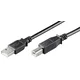 MicroConnet Kabel USB A-B 2.0, 0,1m